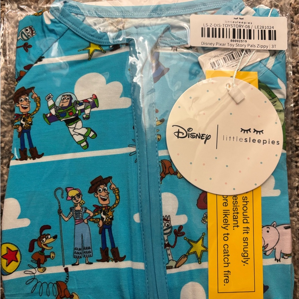 Little Sleepies Blue Toy Story zippy 3T